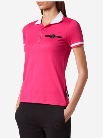 Plein Sport - Camisa em rosa: frente