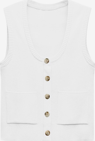 Imily BelaKardigan bez rukava - bijela boja: prednji dio