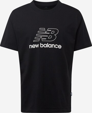 T-Shirt new balance en noir : devant