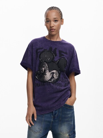 Desigual T-shirt i lila: framsida
