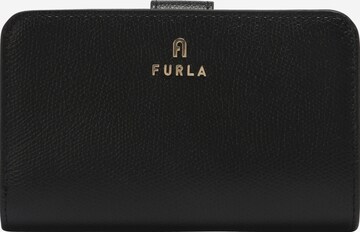 FURLA Wallet 'Camelia' in Black: front