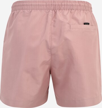 Calvin Klein Swimwear Szorty kąpielowe w kolorze różowy