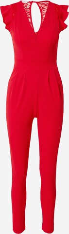 WAL G. Jumpsuit in Rood: voorkant