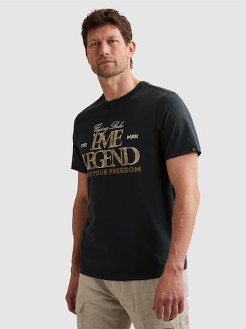 PME Legend T-shirt 'T-shirt in jersey with large artwork' i blå: framsida