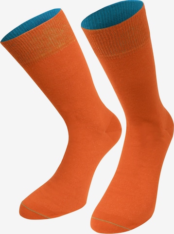 normani Socks in Orange: front