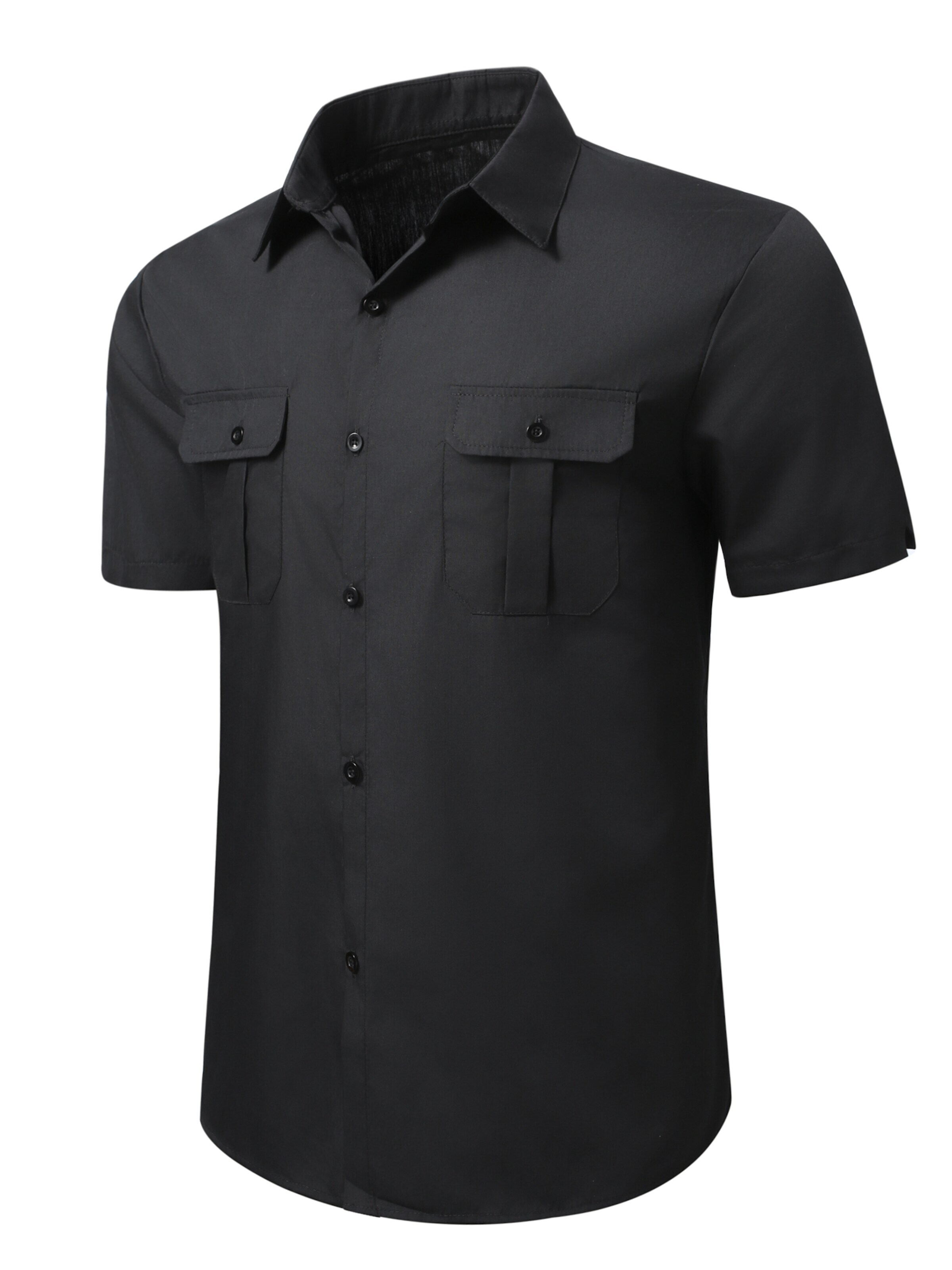 YOUTHUP Comfort Fit Hemd 'Berchtesgaden'‌‌‌‌‌ in Schwarz