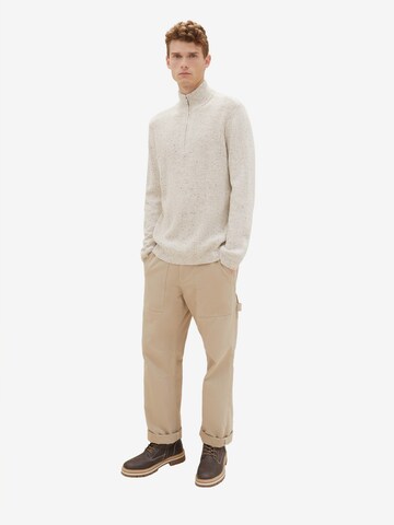 TOM TAILOR Pullover in Beige