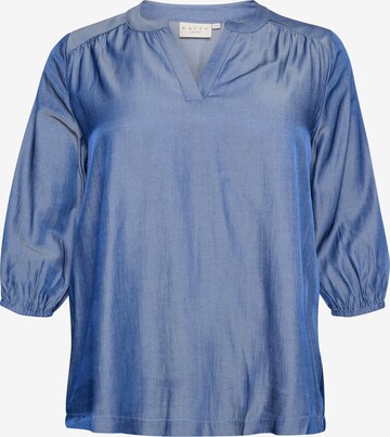 KAFFE CURVE Blouse 'Nora' in Blue: front