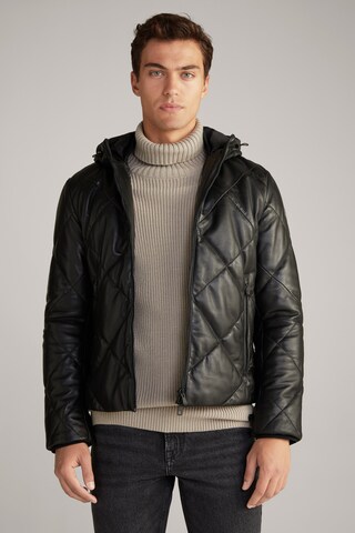 JOOP! Jeans Between-Season Jacket ' Relom ' in Black: front