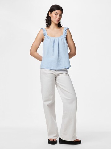 PIECES Top 'PCSastina' in Blauw