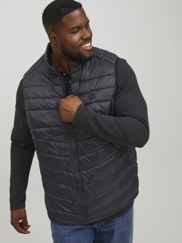 Jack & Jones Plus Vest in Black