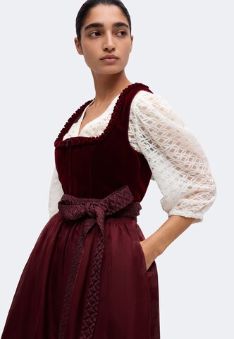 balts MARJO Tradicionālā blūze 'GY-13-Andau'