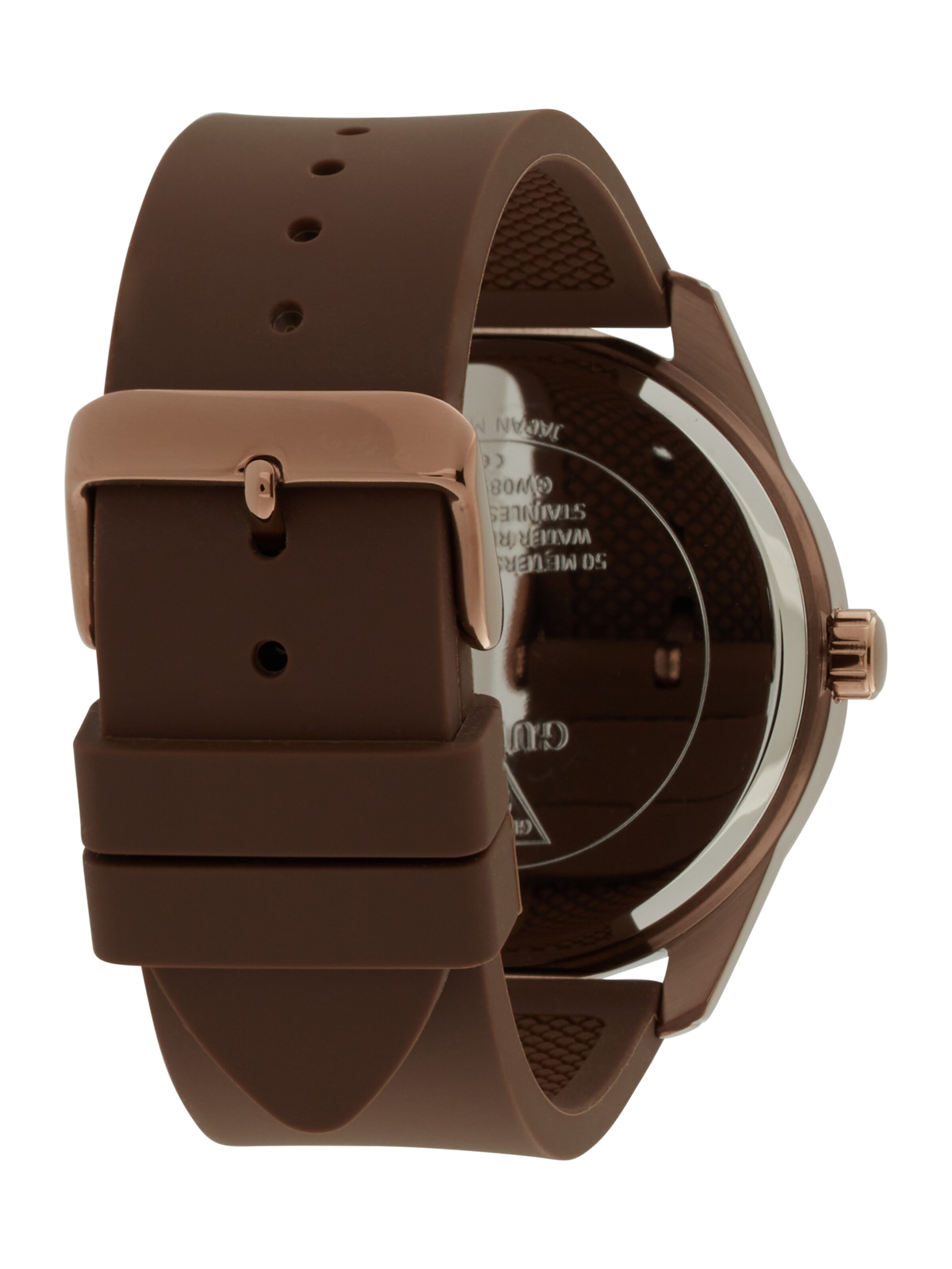 GUESS Analoginen kello 'ELLIOT' värissä ruskea