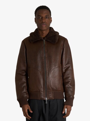 SSEINSE Jacke in Braun: Vorderseite