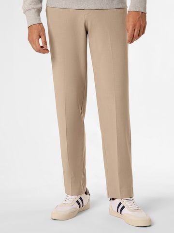 Lindbergh Pleated Pants in Beige: front