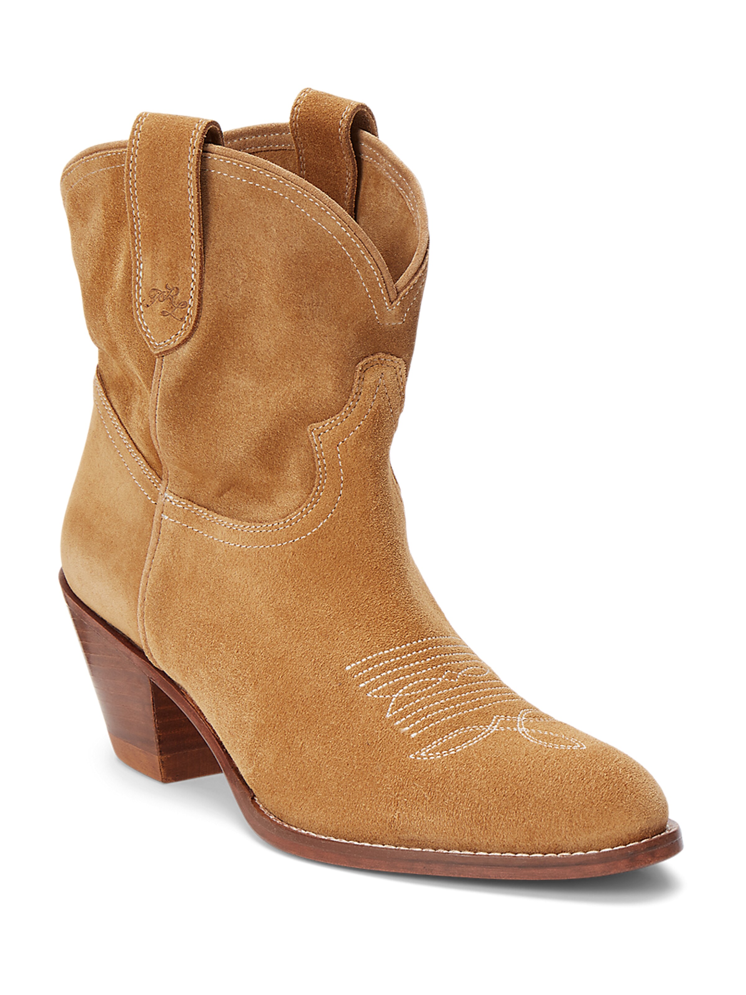 Bottines Polo Ralph Lauren en marron : devant