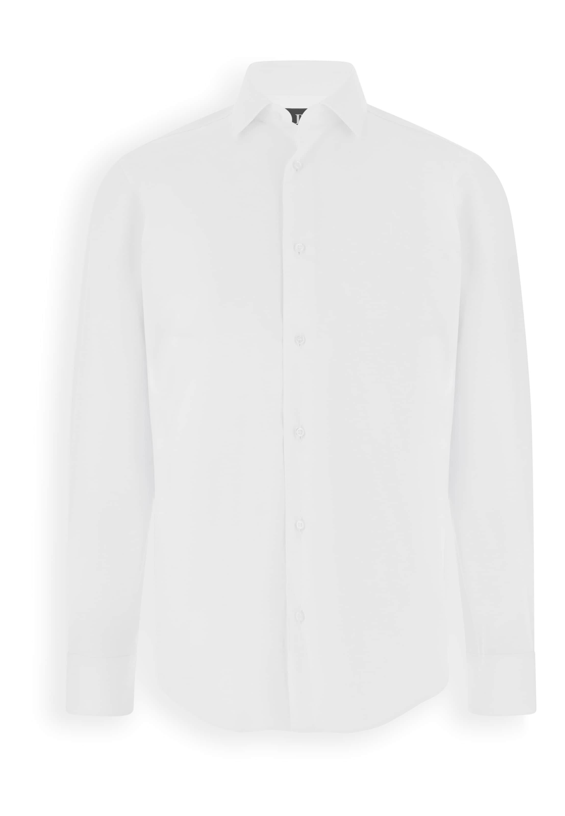 Fit confort Chemise Boggi Milano en blanc : devant