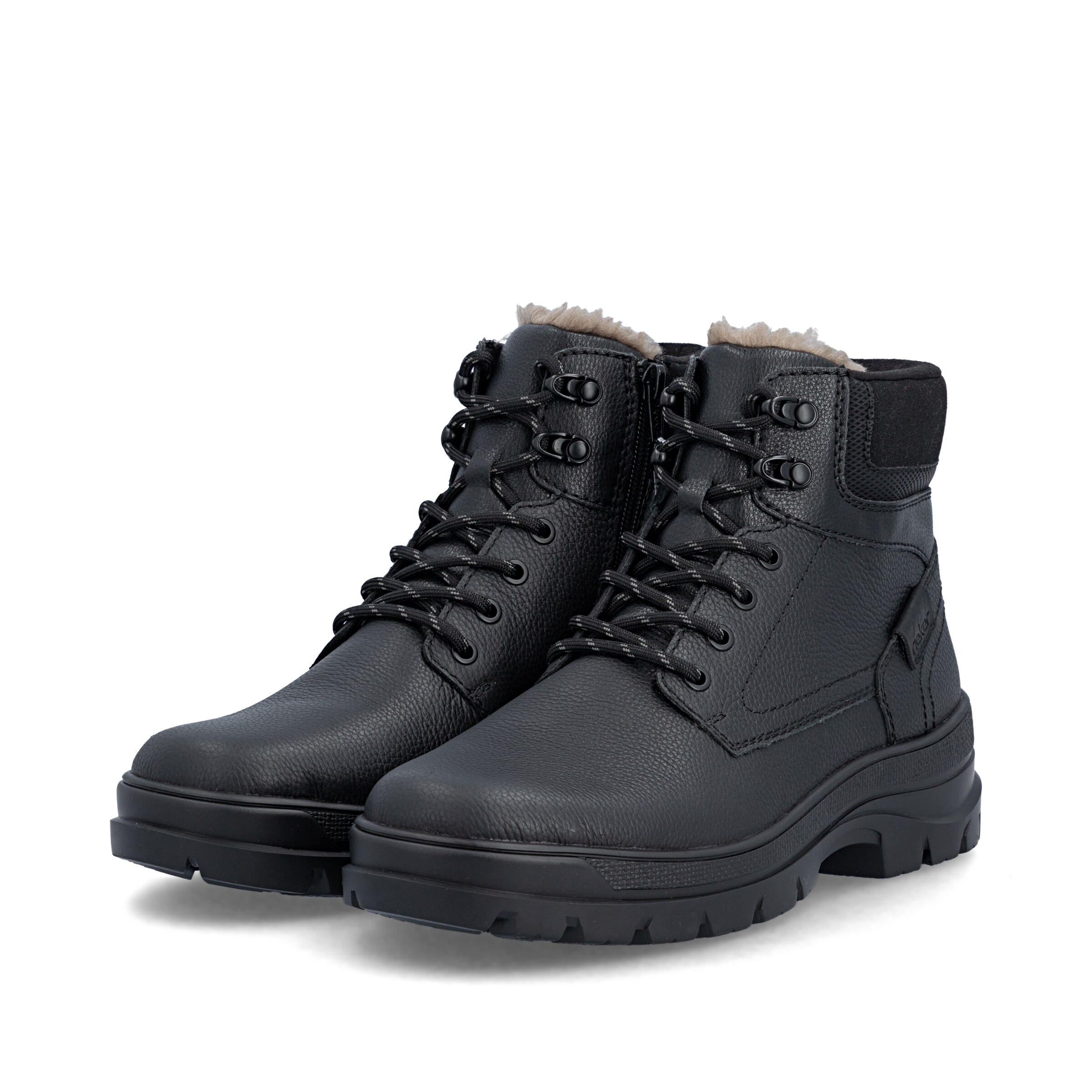 Rieker Schnürboots in Schwarz