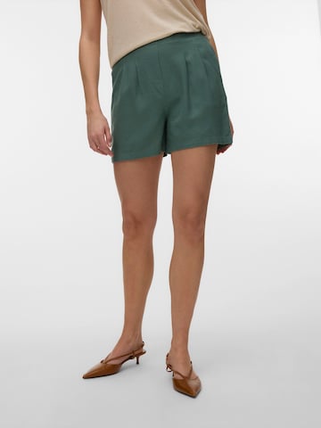 VERO MODA Veckad byxa 'VMJESMILO' i grön: framsida