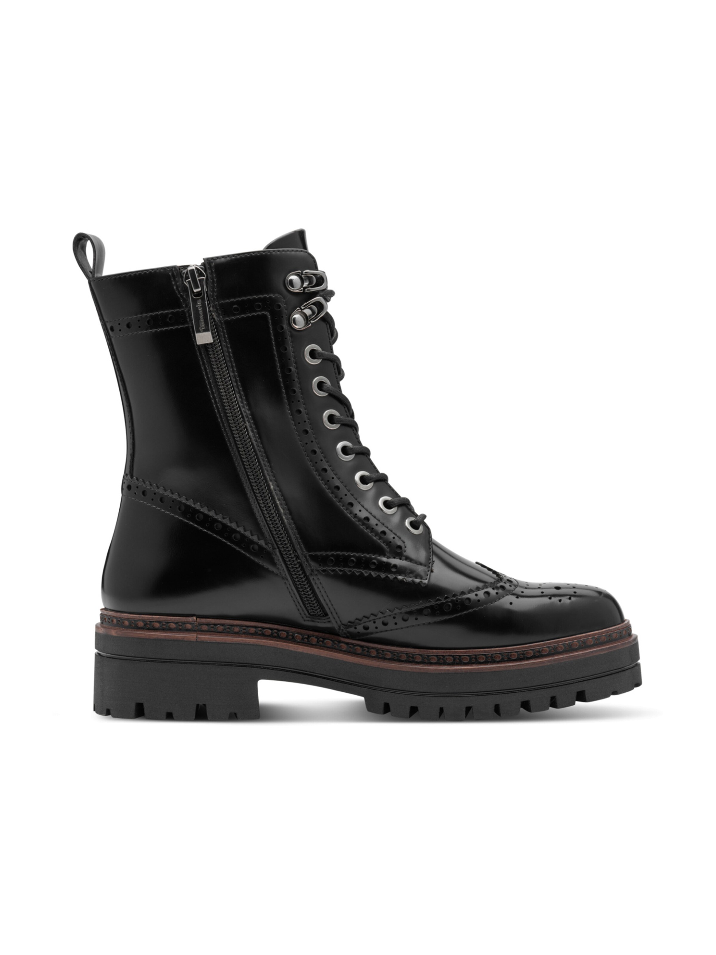 Tamaris Schnürstiefelette in Schwarz