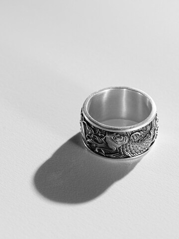 REYTEL Ring 'JAPANESE KOI CARPS AND WAVES' in Zilver