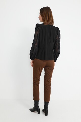 CULTURE - Blusa 'Asmine' en negro