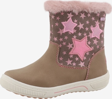 Bottes de neige TOM TAILOR en marron : devant