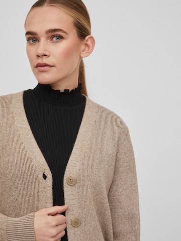 VILA Knit Cardigan 'Ril' in Brown