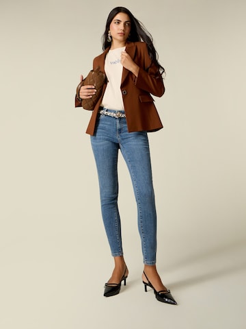 oltre Slimfit Jeans in Blauw: voorkant
