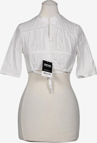 Gottseidank Bluse XXXS-XXS in Weiß: Vorderseite