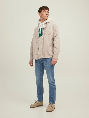 JACK & JONES Comfort fit Overhemd in Beige