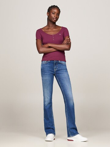 Tommy Jeans Tričko – fialová