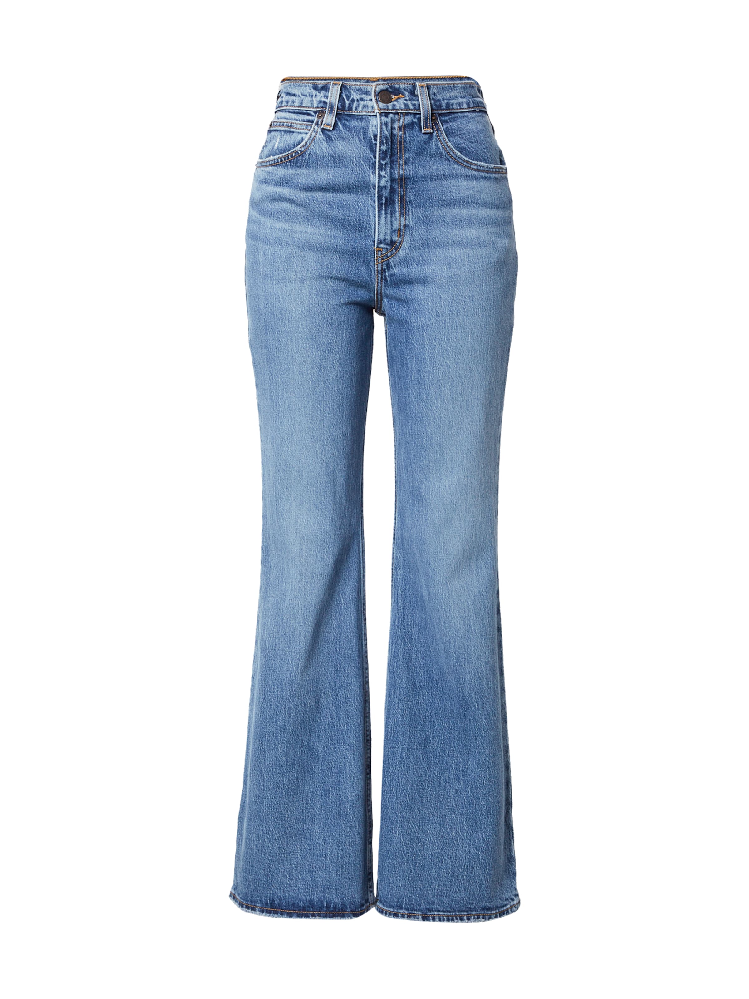LEVI'S ® Slimfit Jeans '70s High Flare' i blå: forside