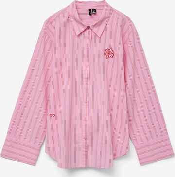 VERO MODA Blouse 'VMCHARLOTTE' in Roze: voorkant