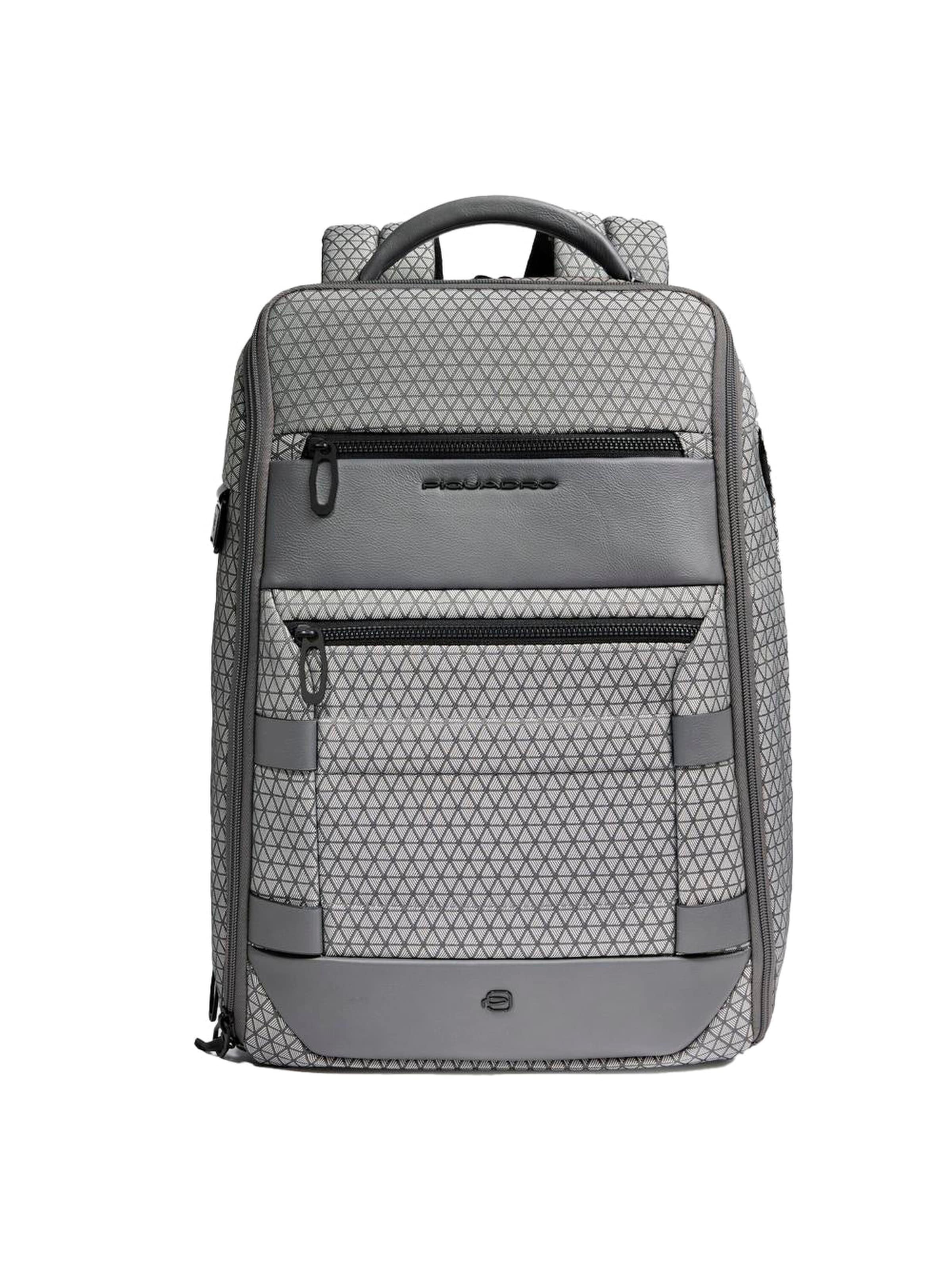 Sac à dos Piquadro en gris : devant