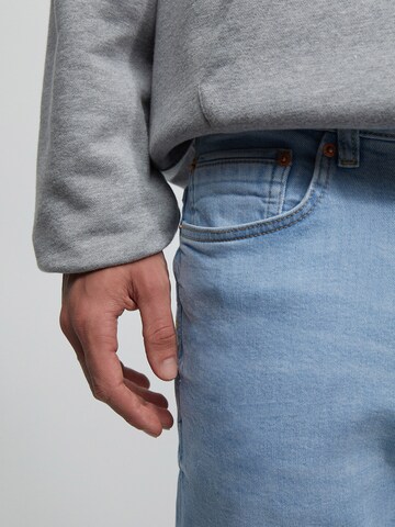 Regular Jeans de la Pull&Bear pe albastru