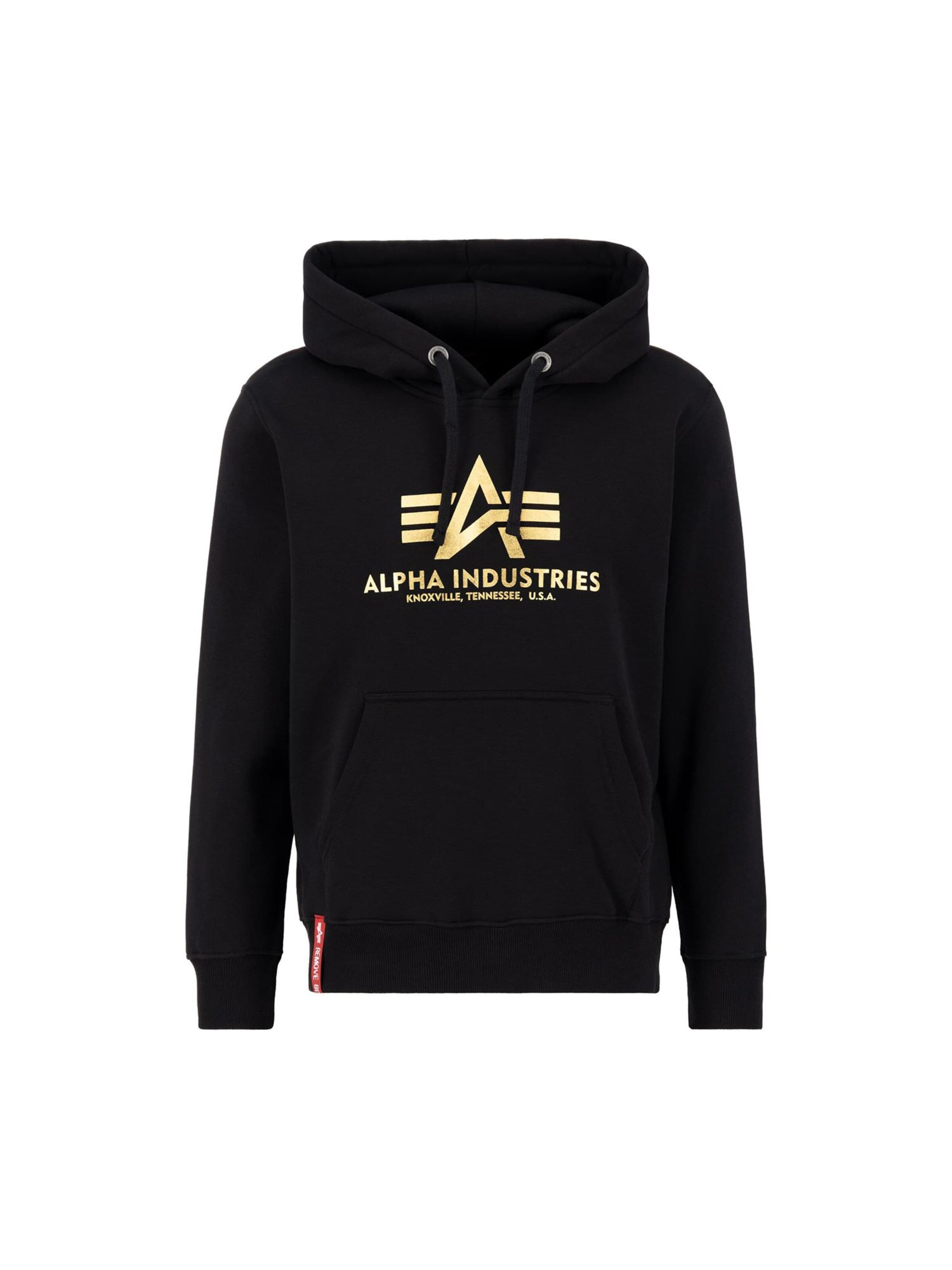 ALPHA INDUSTRIES Sweatshirt‌‌‌‌‌‌ in Schwarz: Vorderseite