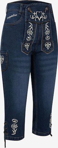 Steigenhöfer Traditional Pants 'Ida' in Blue: front