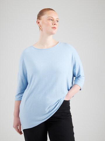 Maglietta 'CARLamour' di ONLY Carmakoma in blu: frontale