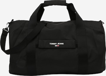 Tommy Jeans - Bolsa de fin de semana en negro: frente