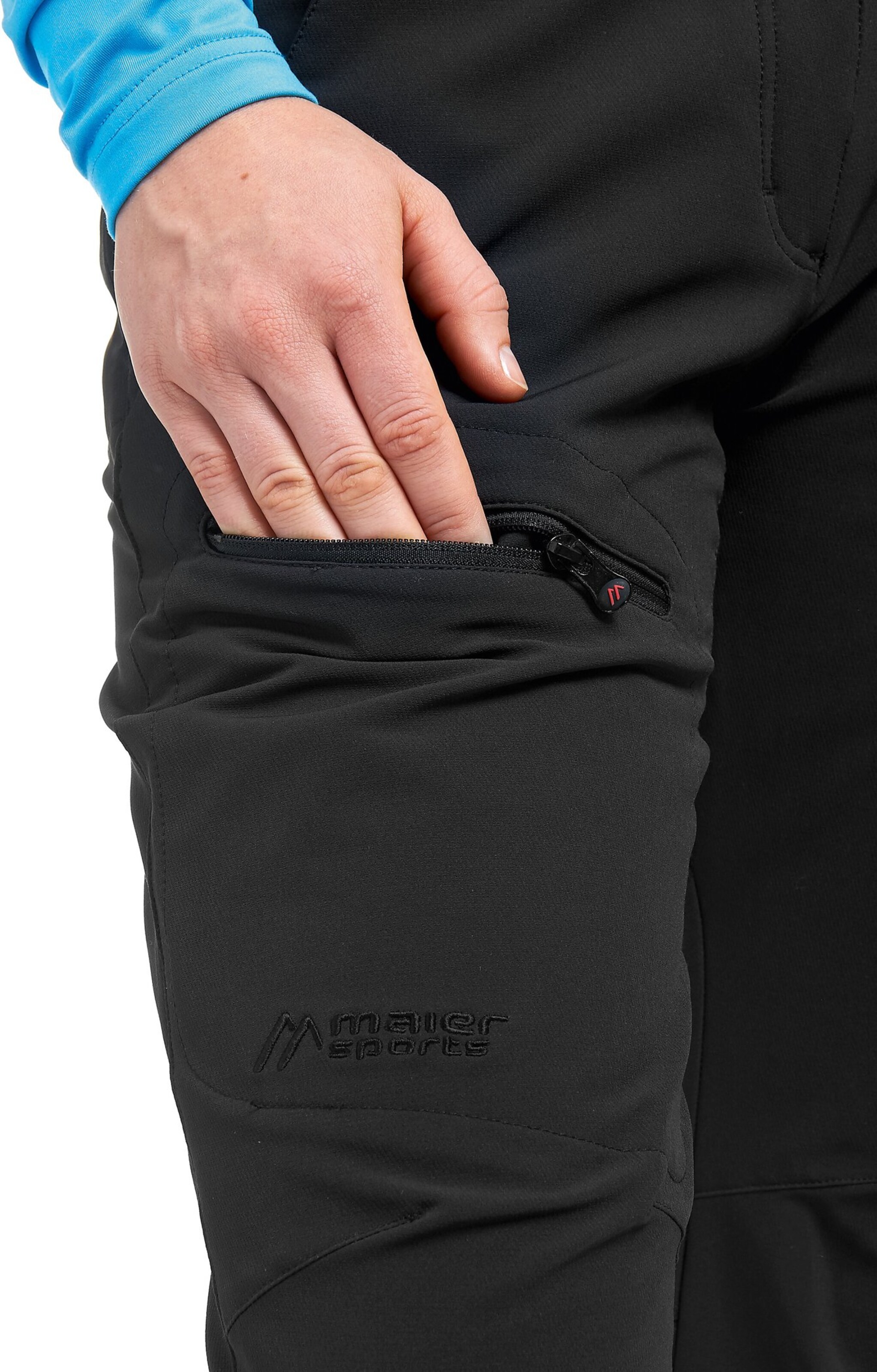 Maier Sports Regular Outdoor Pants in Black