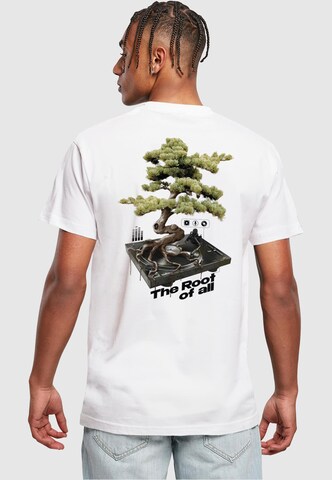 Mister Tee Shirt 'Root Of All' in White: front