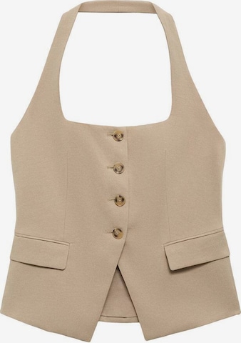 MANGO Weste 'Olivia' in Braun: Vorderseite