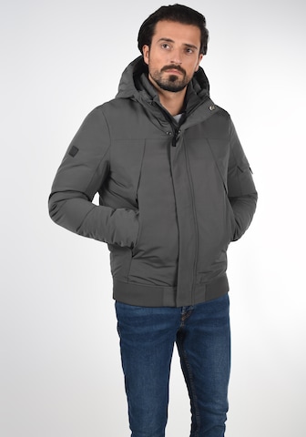 INDICODE JEANS Winter Jacket 'Madot' in Grey: front