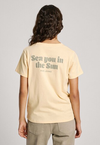 Pepe Jeans Shirt 'Effie' in Geel: voorkant