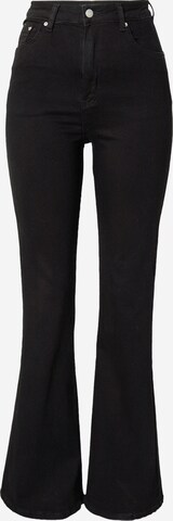 Nasty Gal Flared Jeans in Black: front