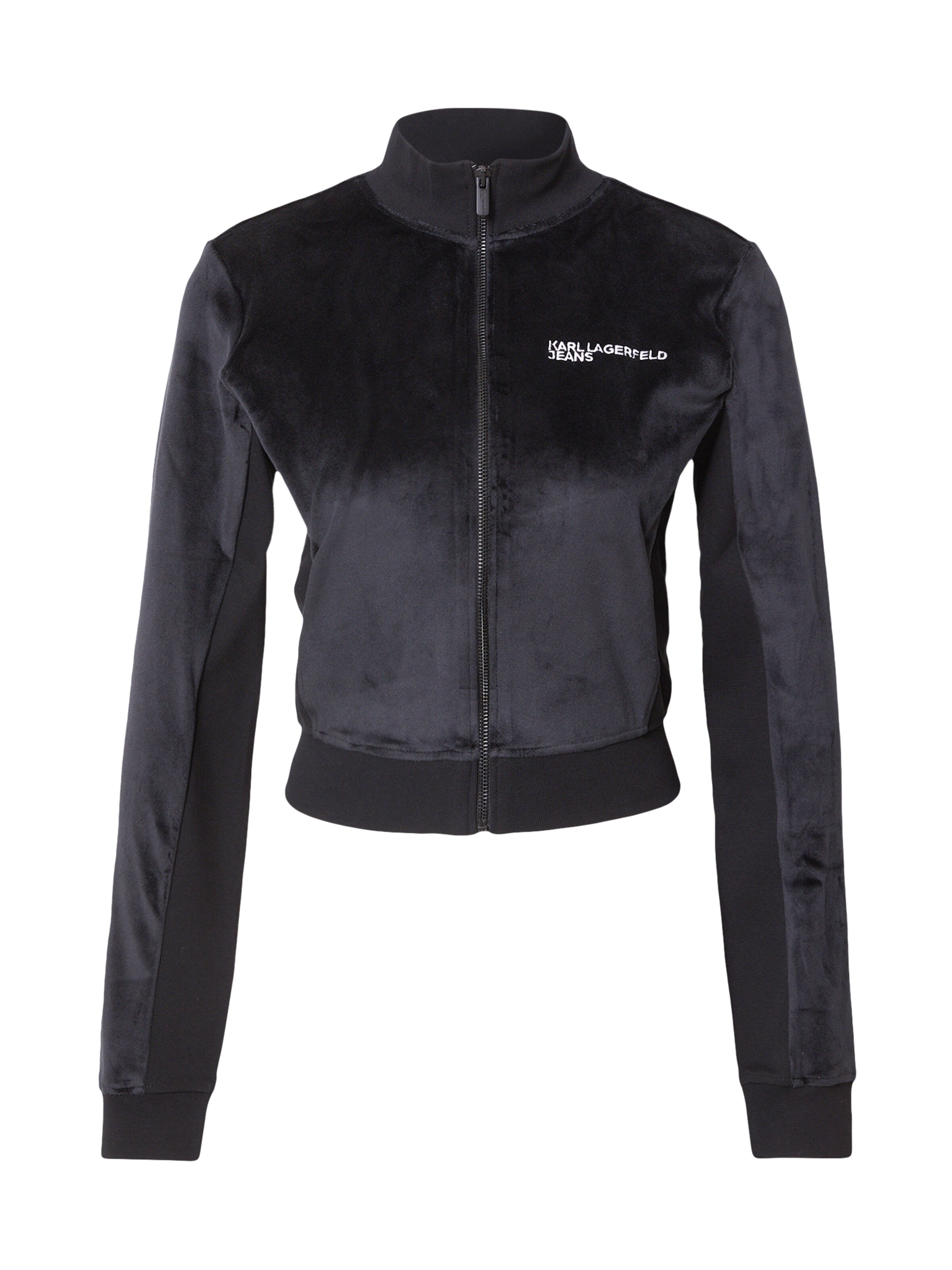 Giacca di felpa di KARL LAGERFELD JEANS in nero: frontale