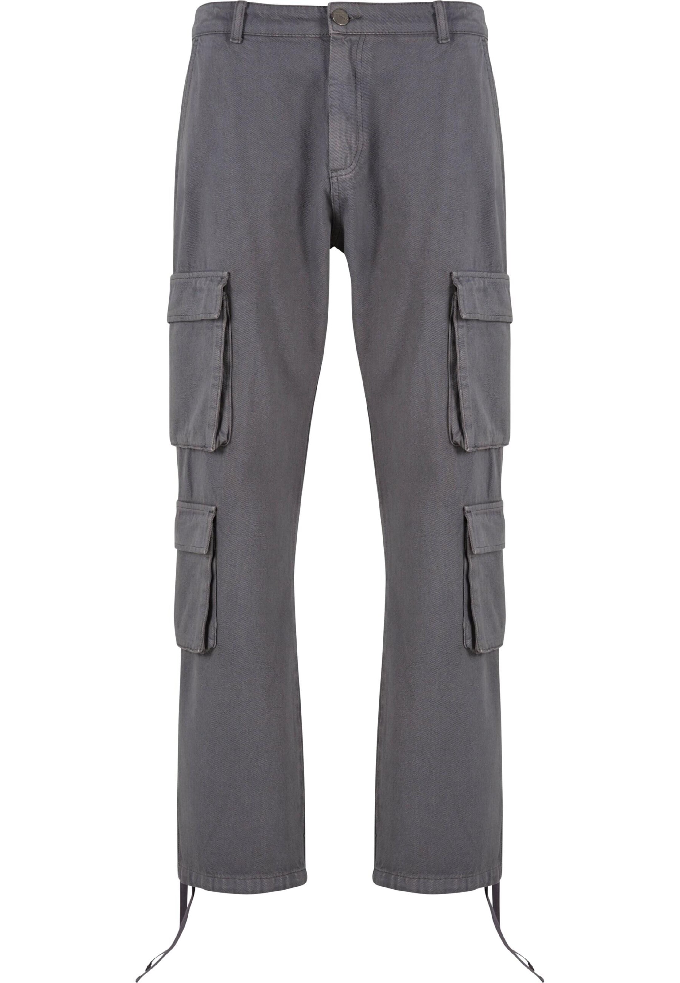 2Y Premium Cargobroek 'Kiran' in Grijs: voorkant