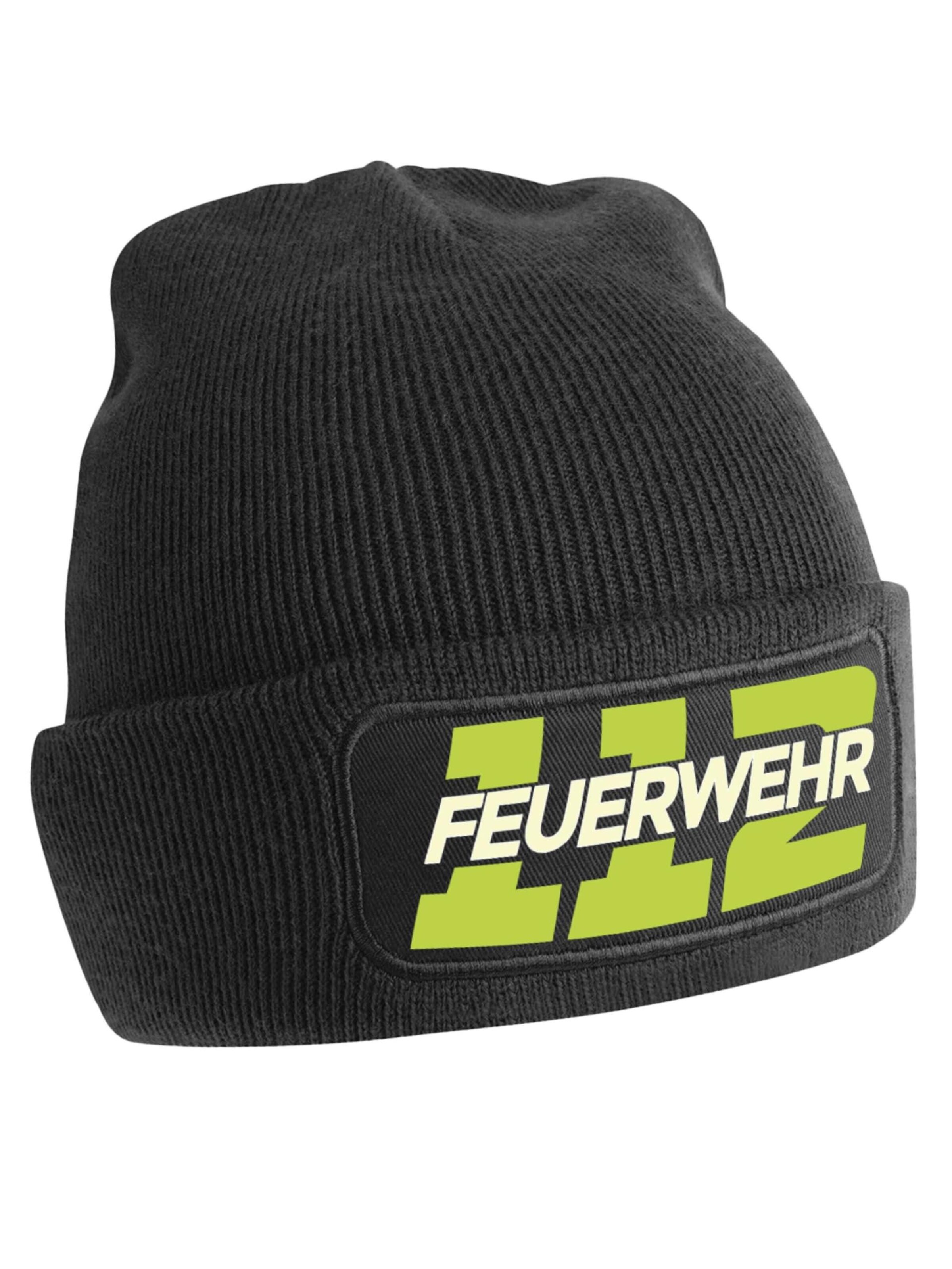 Youth Designz Mütze '112 Feuerwehr'‌‌‌‌‌ in Schwarz