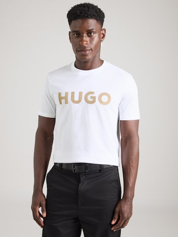 T-Shirt 'Dulivio' HUGO en blanc : devant